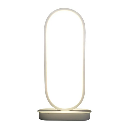 Oval LED Table Lamp — Warm White Glow, Two Colours