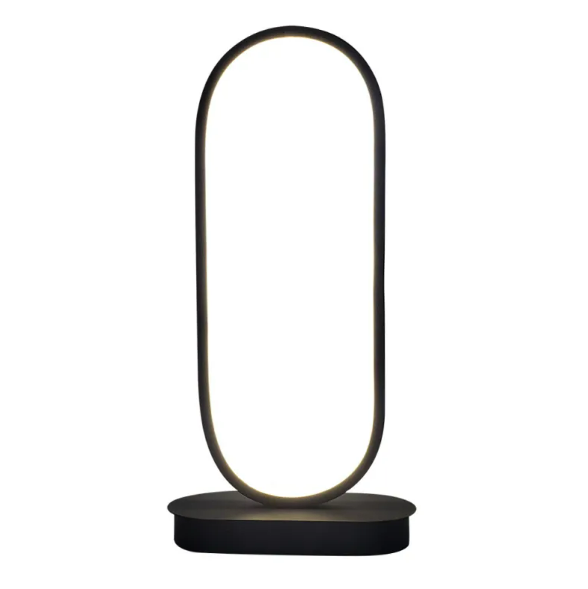 Oval LED Table Lamp — Warm White Glow, Two Colours