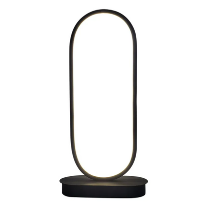 Oval LED Table Lamp — Warm White Glow, Two Colours